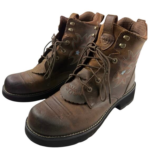 Ariat Shoes - Ariat Women's Driftwood Brown Lacer Boots - US 10B